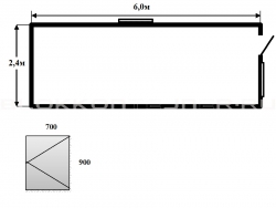 Вагончик-бытовка 6м для временного жилья в Фатеже